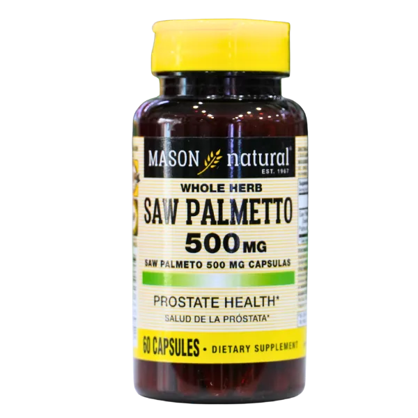 Presentación de SAW PALMETTO 500MG – MASON