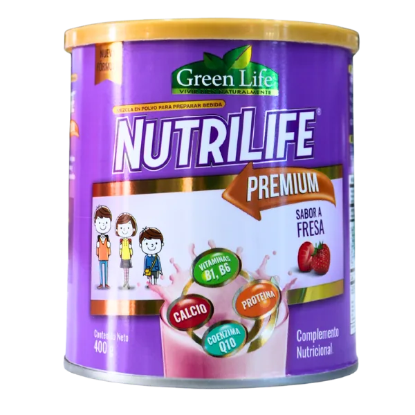 Presentación de NUTRILIFE PREMIUM FRESA 400 GR – GREEN LIFE