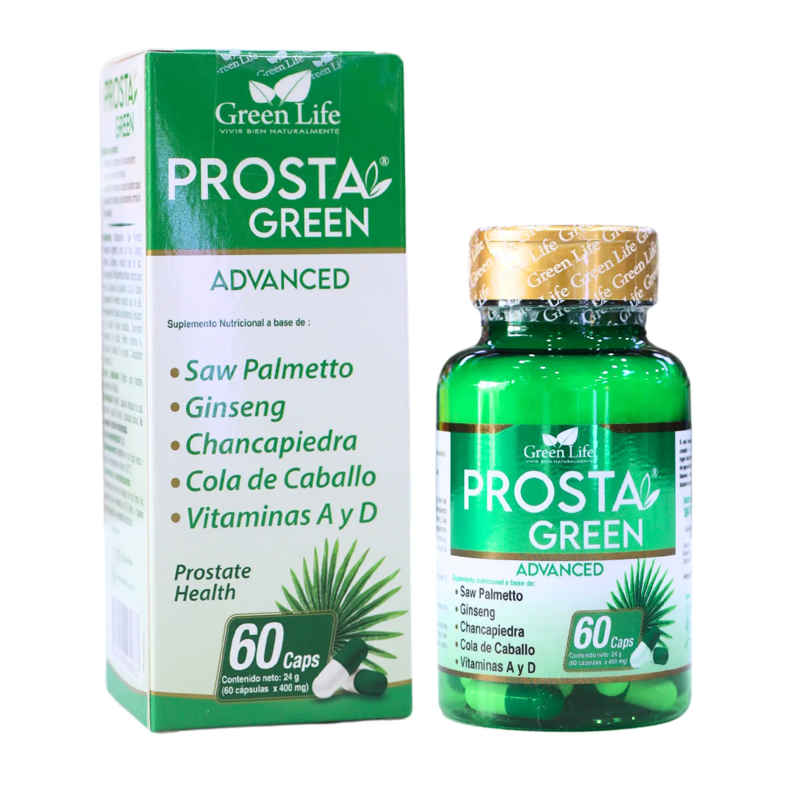 Presentación de PROSTA GREEN 60 CAPS – GREEN LIFE
