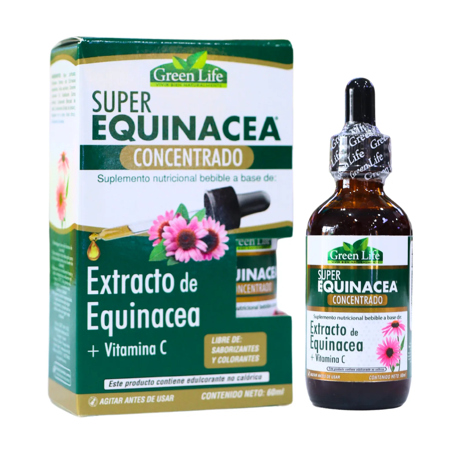 Presentación de SUPER EQUINACEA CONCENTRADO 60 ML – GREEN LIFE