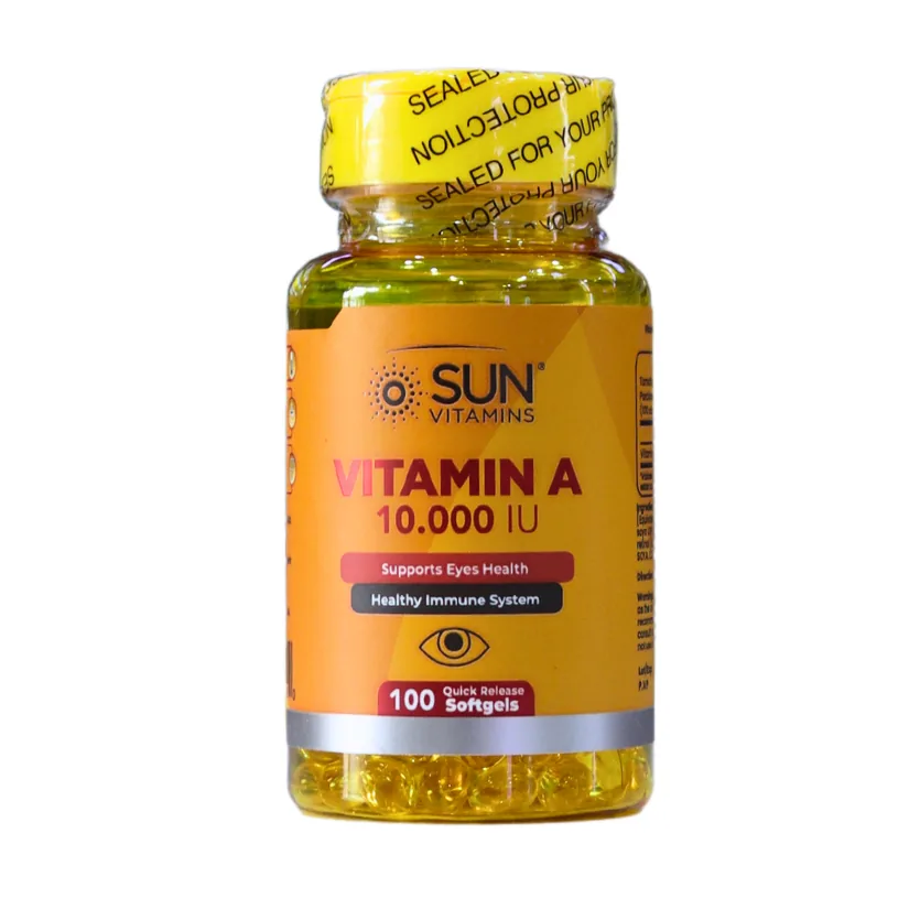 Presentación de VITAMIN A 10.000 IU – SUN VITAMINS