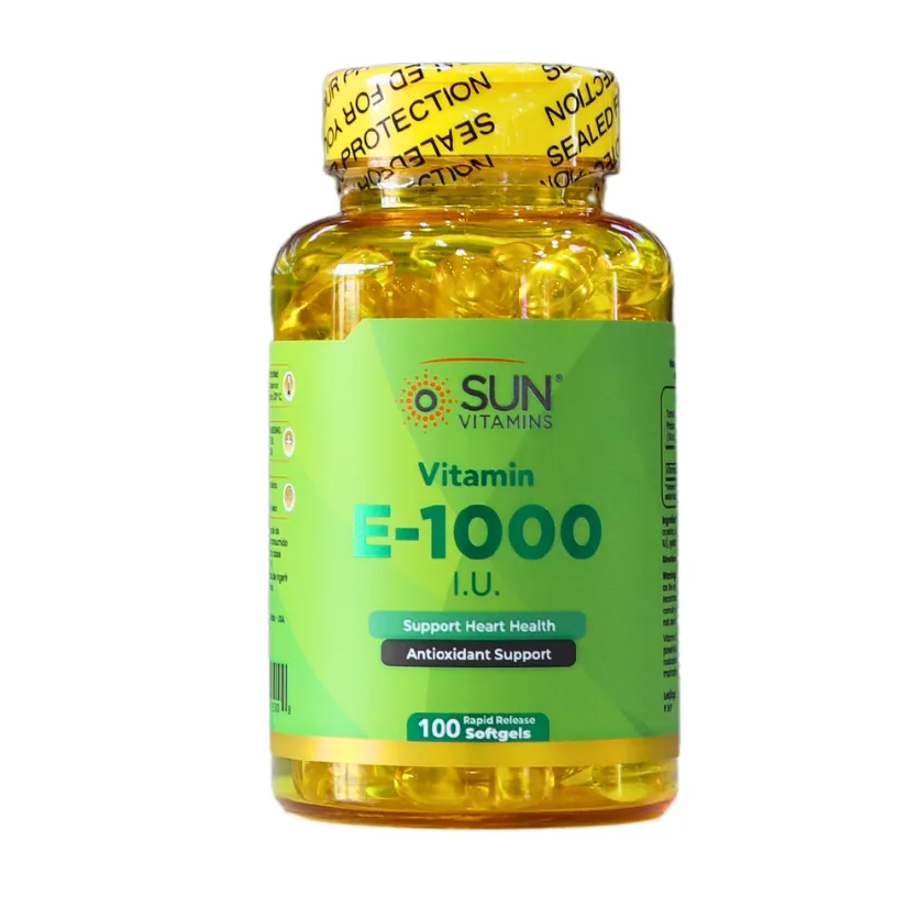 Presentación de VITAMIN E 1000 I.U – SUN VITAMINS