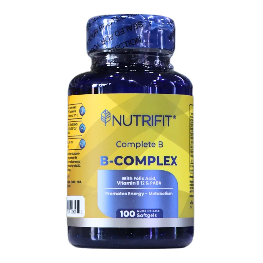Presentación de B COMPLEX 100 SOFTGELS – NUTRIFIT