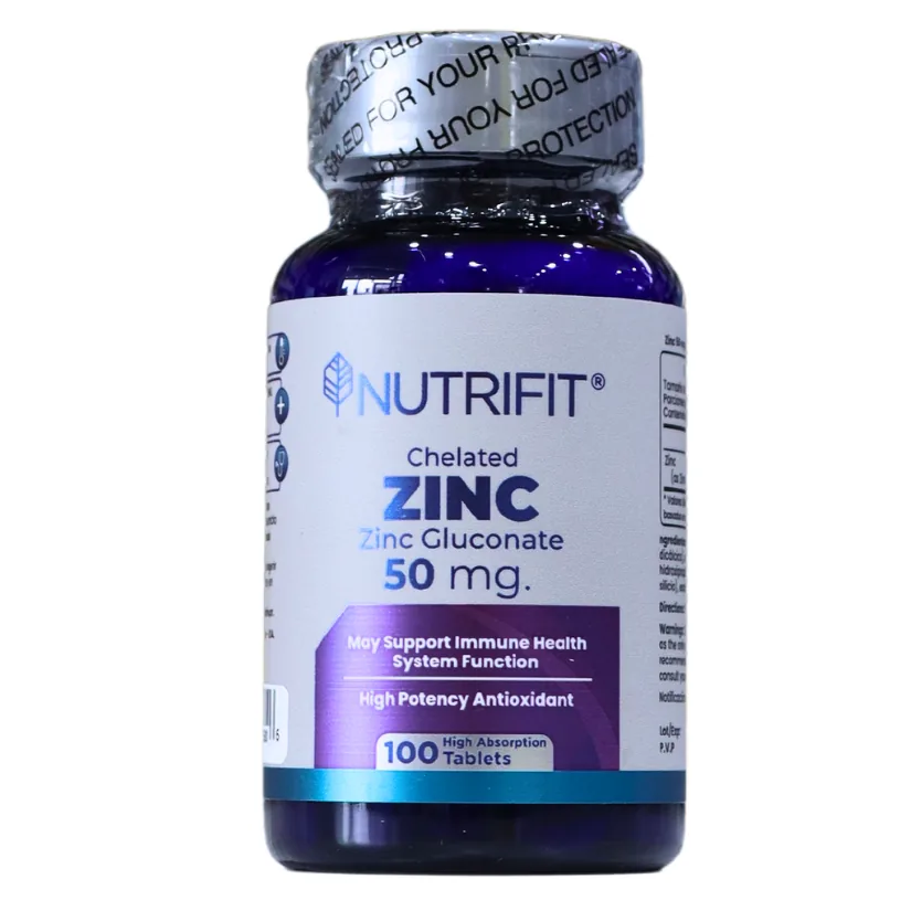 Presentación de ZINC GLUCONATE 50 MG – NUTRIFIT