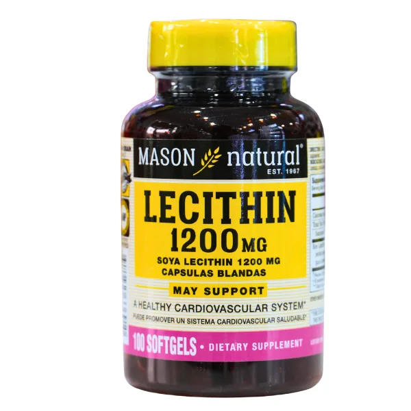 Presentación de LECITHIN 1200 MG 100 SOFTGELS – MASON VITAMINS