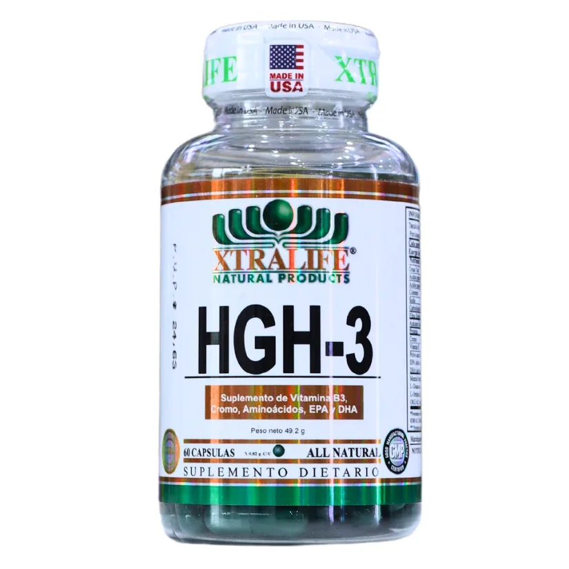 Presentación de HGH-3 (60 CÁPSULAS) – XTRALIFE