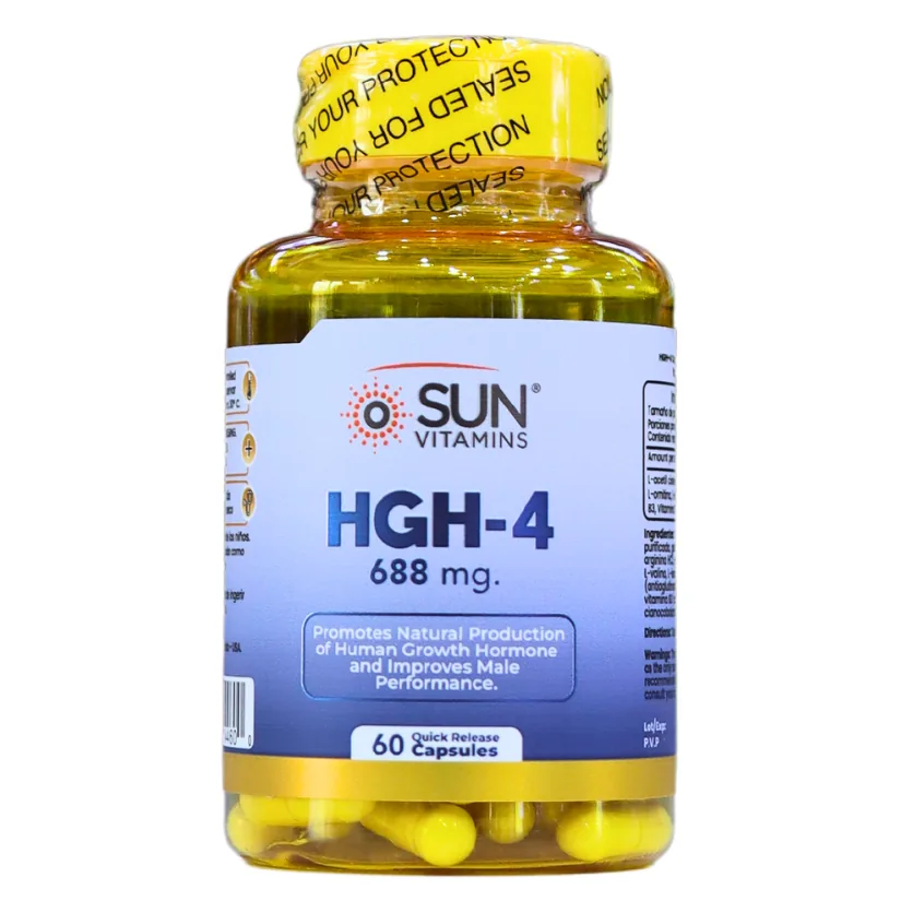 Presentación de HGH-4 688MG (60 CAPSULAS) – SUN VITAMINS