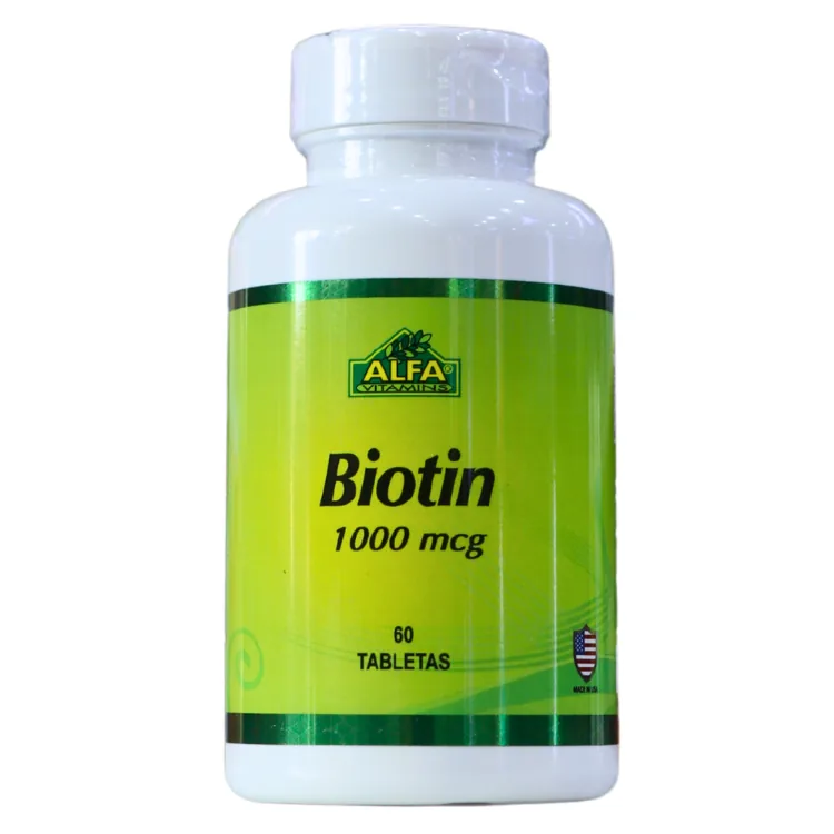 Presentación de BIOTIN 60 TABLETAS – ALFA VITAMINS