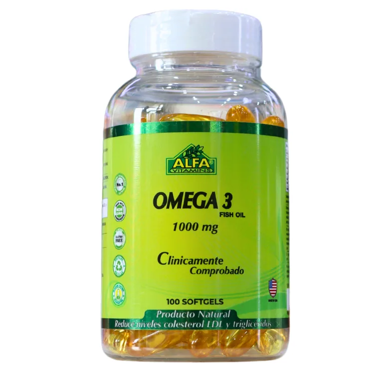 Presentación de OMEGA 3 (100 SOFTGELS) – ALFA VITAMINS