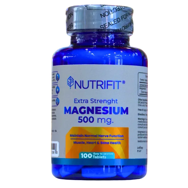Presentación de EXTRA STRENGTH MAGNESIUM + 100 TAB – NUTRIFIT