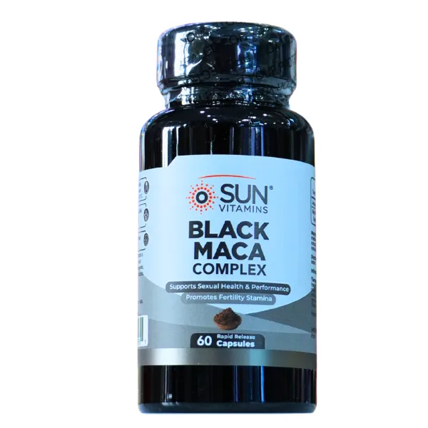 Presentación de BLACK MACA COMPLEX + 60 CAP – SUN VITAMINS