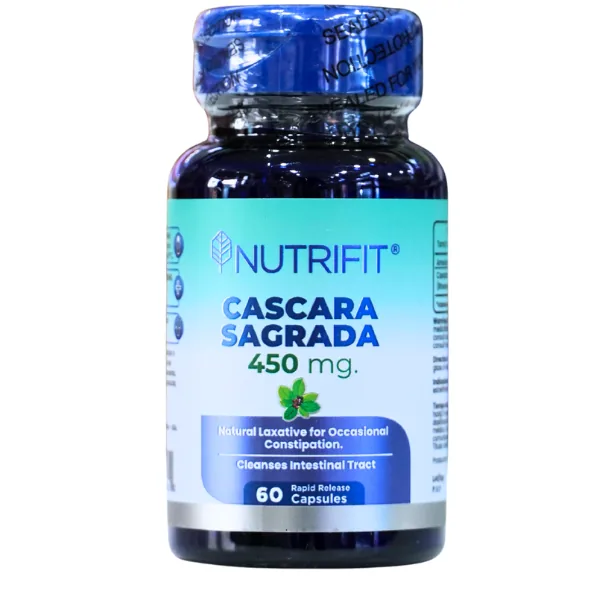 Presentación de CASCARA SAGRADA 450 MG + 60 CAP – NUTRIFIT
