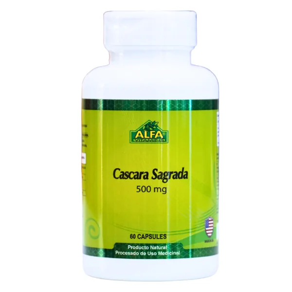 Presentación de CASCARA SAGRADA + 60 CAP – ALFA VITAMINS