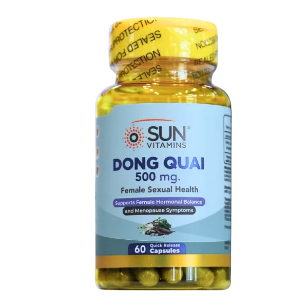 Presentación de DONG QUAI 500 MG + 60 CAP – SUN VITAMINS